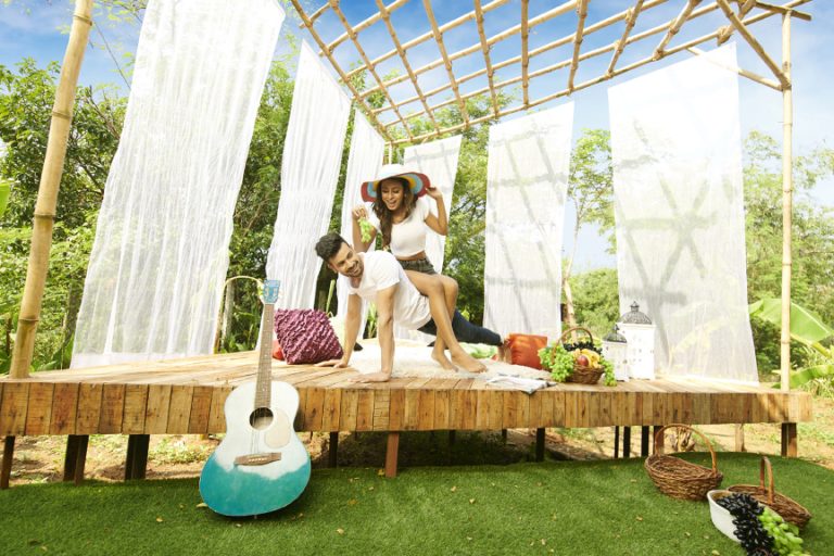Bali theme pre wedding shoot set near Mumbai