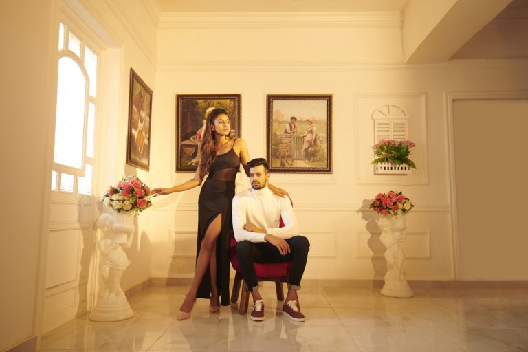 Royal indoor photoshoot set near Mumbai