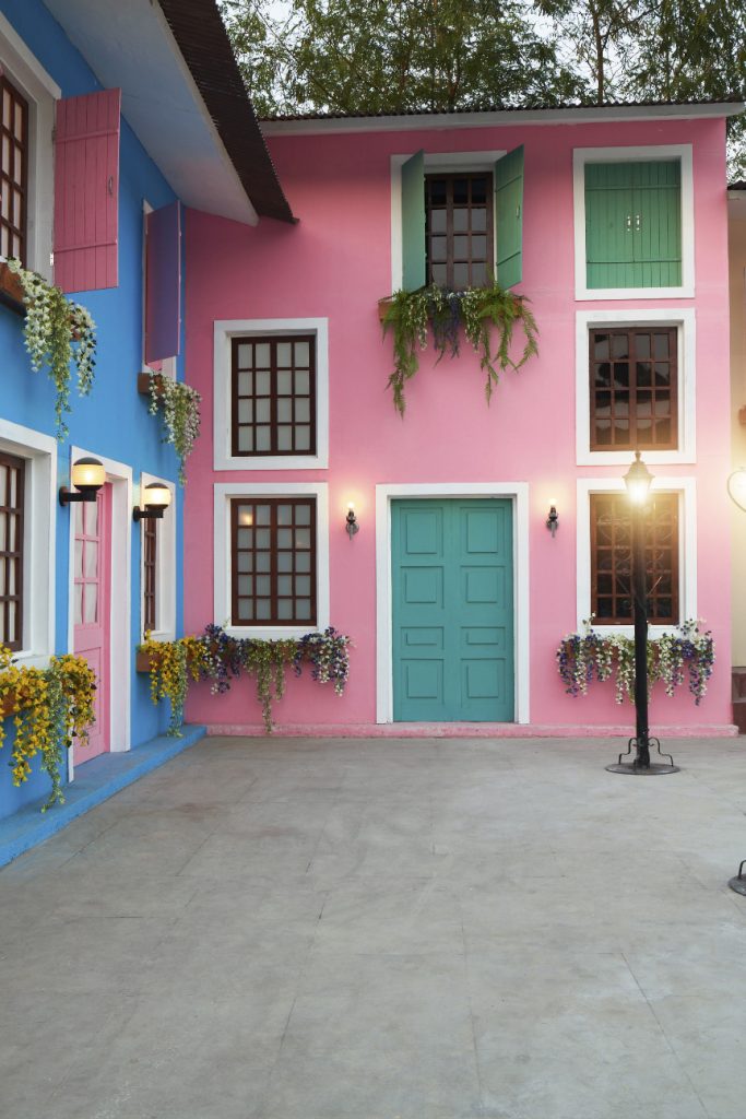 Norway villa pre wedding shoot set near Mumbai