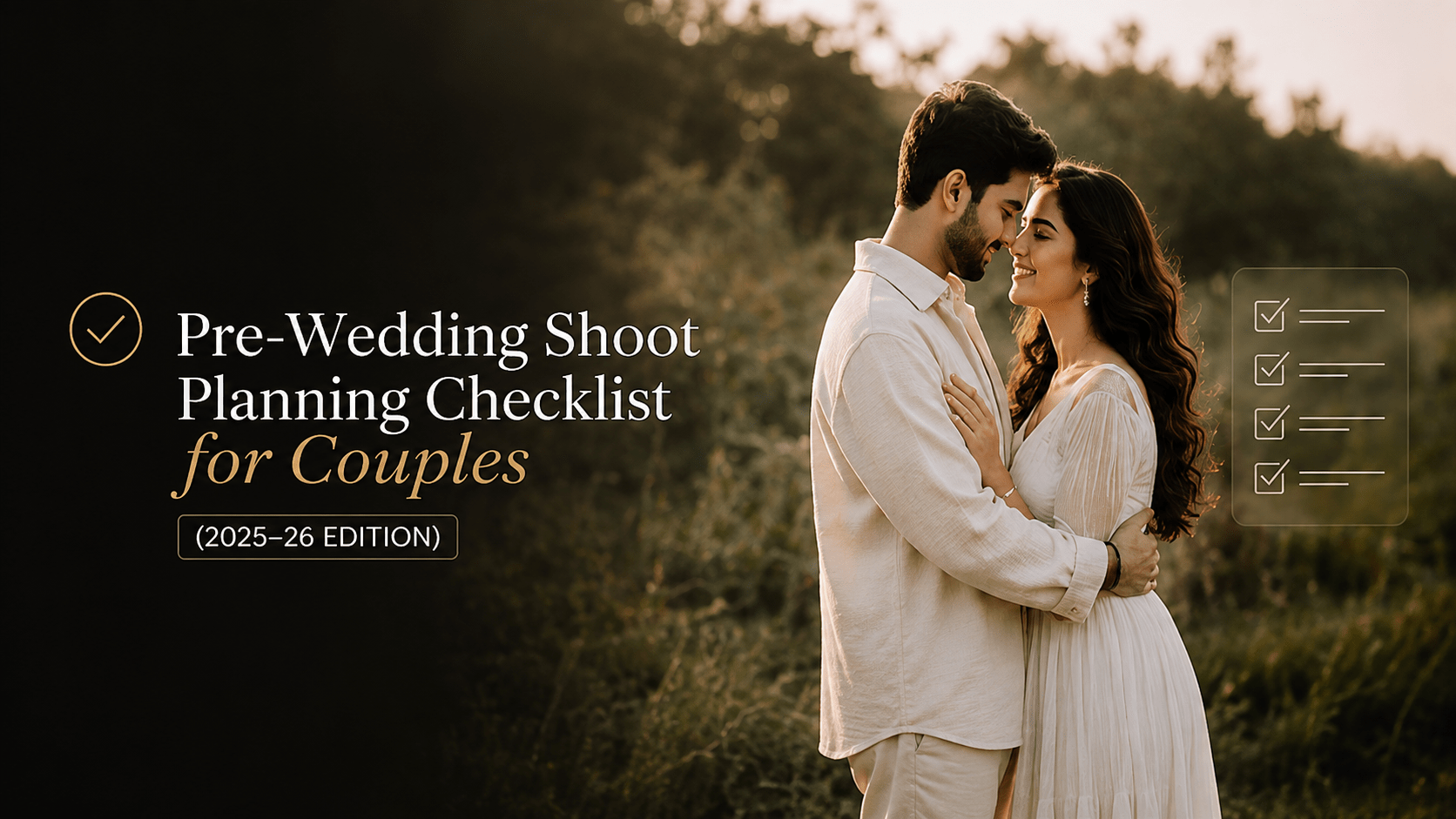 Pre-Wedding Shoot Planning Checklist for Couples (2026 Edition)
