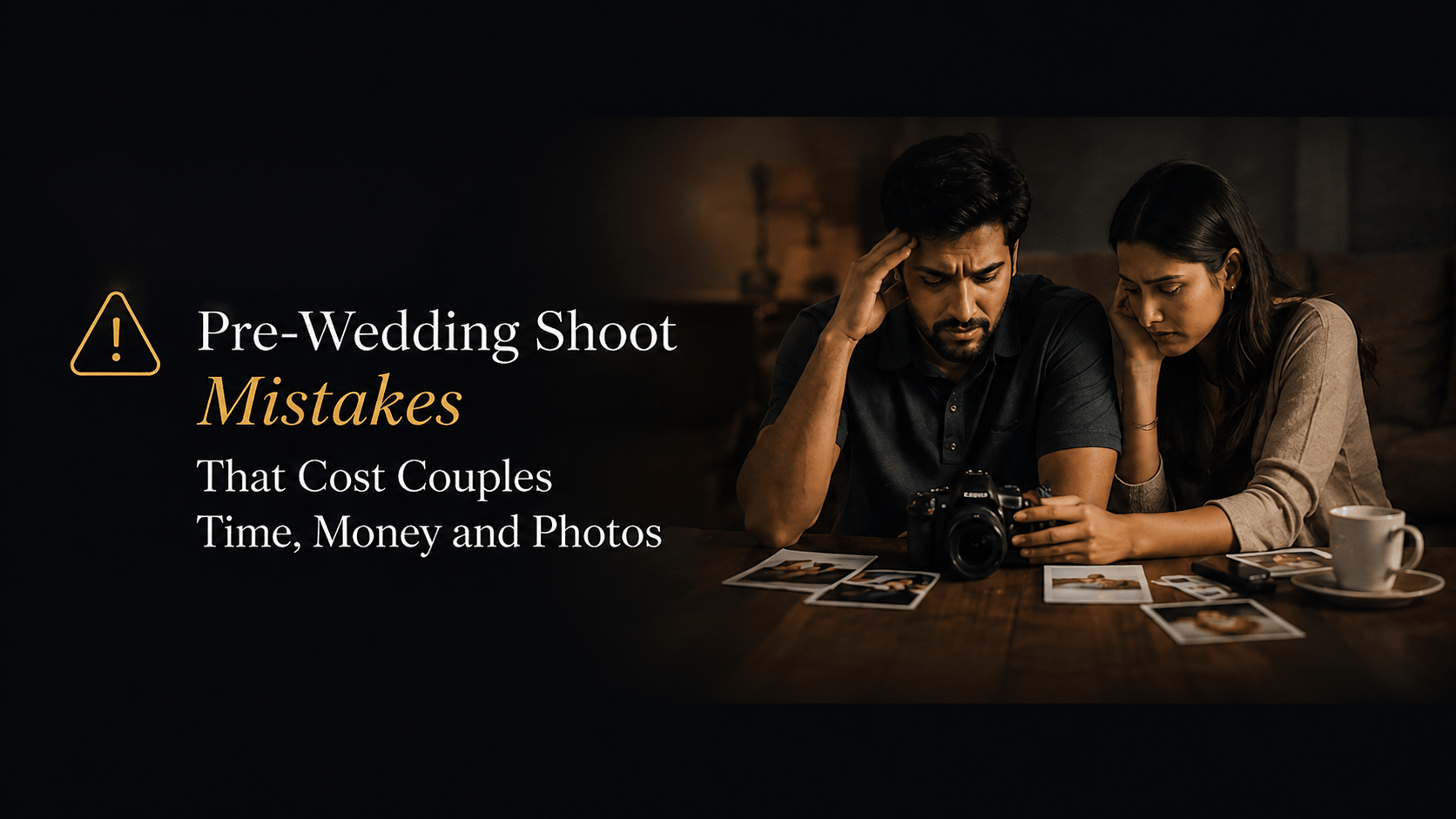 Pre-wedding shoot mistakes banner